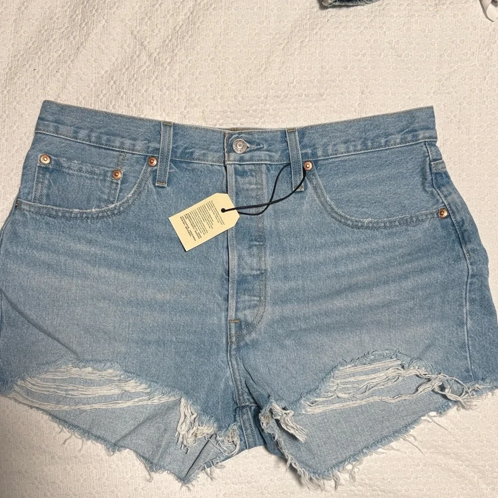 Levi's 501 Women's Blue Denim Shorts NWT